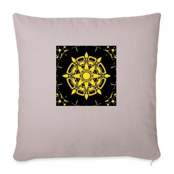 Cyber-Muster - Sofakissenbezug 45 x 45 cm - helles Taupe - Vorne
