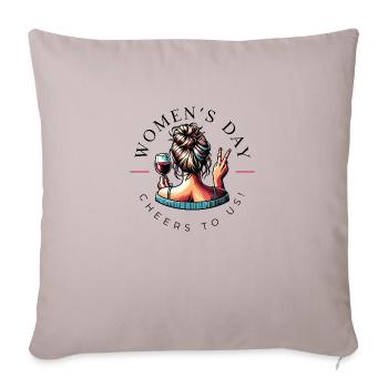 Women's Day Frauen - Sofakissenbezug 45 x 45 cm - helles Taupe - Vorne
