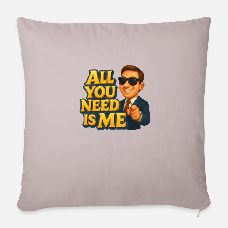 All You Need is Me - Sofa pillowcase 17,3'' x 17,3'' (45 x 45 cm) - light taupe