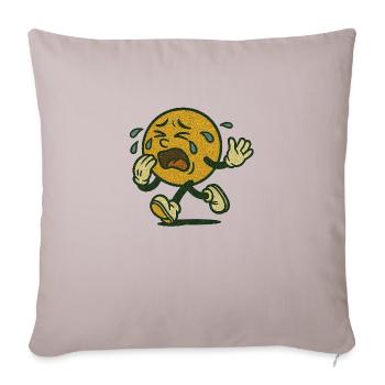 Drama Queen – When Everything Is Too Much - Sofa pillowcase 17,3'' x 17,3'' (45 x 45 cm) - light taupe - Front