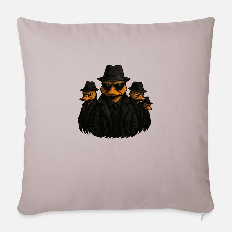 Gang de canards charlatans - Housse de coussin décorative 45 x 45 cm - taupe clair