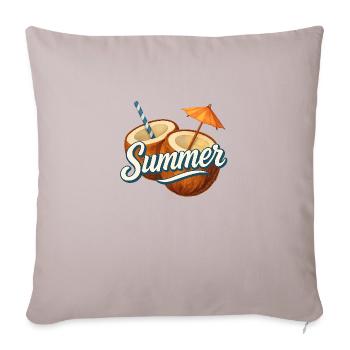 Summer Vibes - Sofakissenbezug 45 x 45 cm - helles Taupe - Vorne
