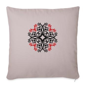 Ornament Floral Symbol - Sofakissenbezug 45 x 45 cm - helles Taupe - Vorne