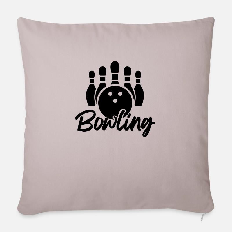 bowling - Sofakissenbezug 45 x 45 cm - helles Taupe