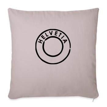 Helvetia Schweiz Poststempel - Sofakissenbezug 45 x 45 cm - helles Taupe - Vorne