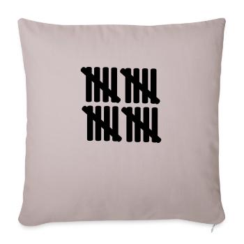 20 – birthday - Sofa pillowcase 17,3'' x 17,3'' (45 x 45 cm) - light taupe - Front