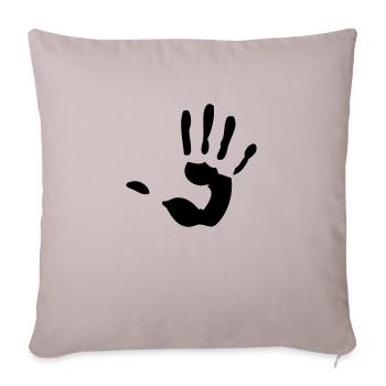 main - Housse de coussin décorative 45 x 45 cm - taupe clair - Devant