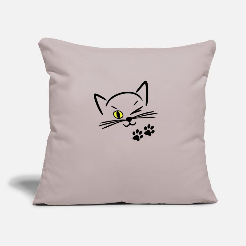 cute cat, winking eye Sofa pillowcase 17,3'' x 17,3'' (45 x 45 cm)