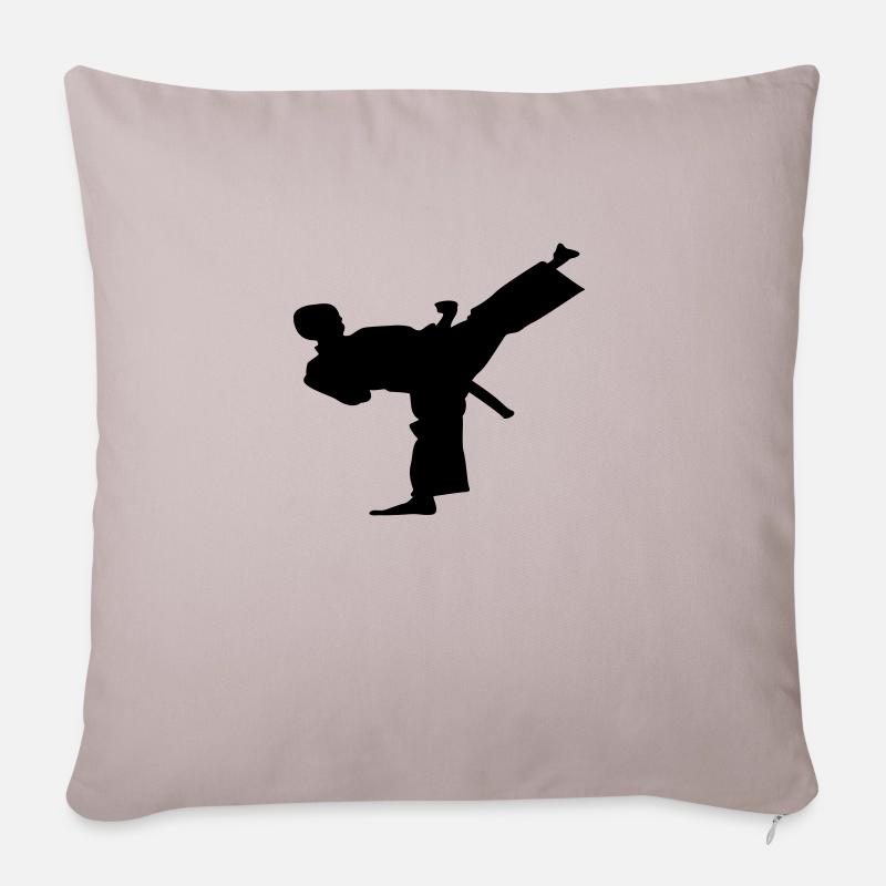 karatkid - Sofakissenbezug 45 x 45 cm - helles Taupe