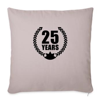 25_years__f1 - Sofakissenbezug 45 x 45 cm - helles Taupe - Vorne