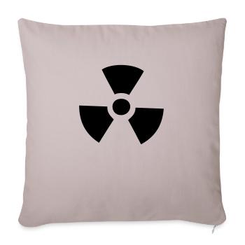 nucléaire radioactif atomique - Housse de coussin décorative 45 x 45 cm - taupe clair - Devant