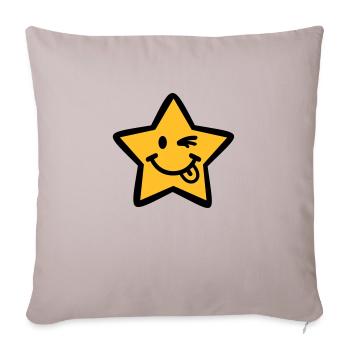 Étoile - Housse de coussin décorative 45 x 45 cm - taupe clair - Devant