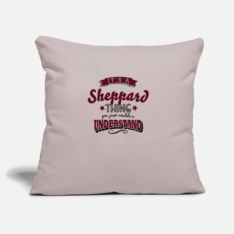 its a sheppard name surname thing Sofa pillowcase 17,3'' x 17,3'' (45 x 45 cm)
