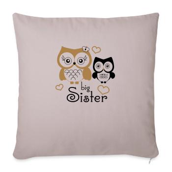 Big Sister - Sofa pillowcase 17,3'' x 17,3'' (45 x 45 cm) - light taupe - Front