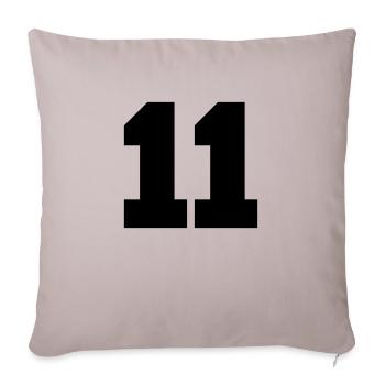 11 - Sofakissenbezug 45 x 45 cm - helles Taupe - Vorne