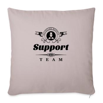 bachelor buddys support team - Sofakissenbezug 45 x 45 cm - helles Taupe - Vorne