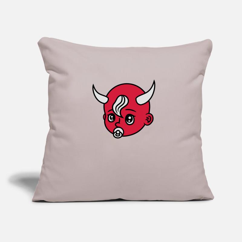 head face evil devil demon hell devil satan crawli Sofa pillowcase 17,3'' x 17,3'' (45 x 45 cm)
