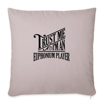 Trust me I'm an euphonium player pro desi - Sofa pillowcase 17,3'' x 17,3'' (45 x 45 cm) - light taupe - Front
