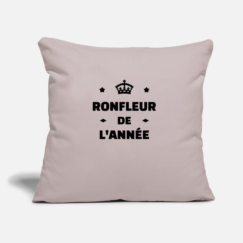 Ronfler / Ronfleur / Ronfleuse / Ronflement Housse de coussin décorative 45 x 45 cm