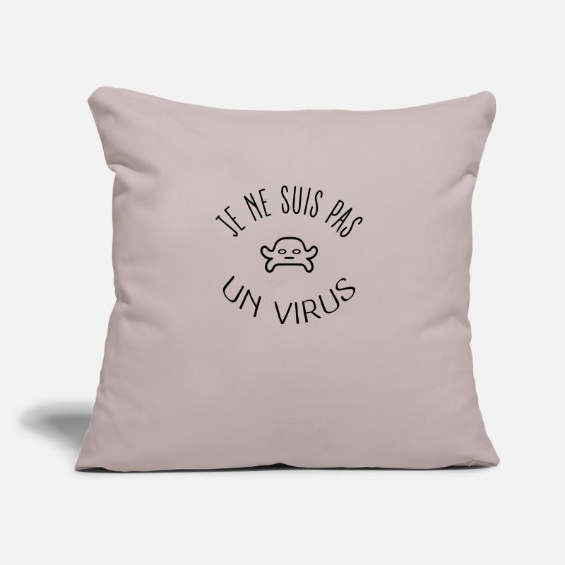 I am not a virus Sofa pillowcase 17,3'' x 17,3'' (45 x 45 cm)
