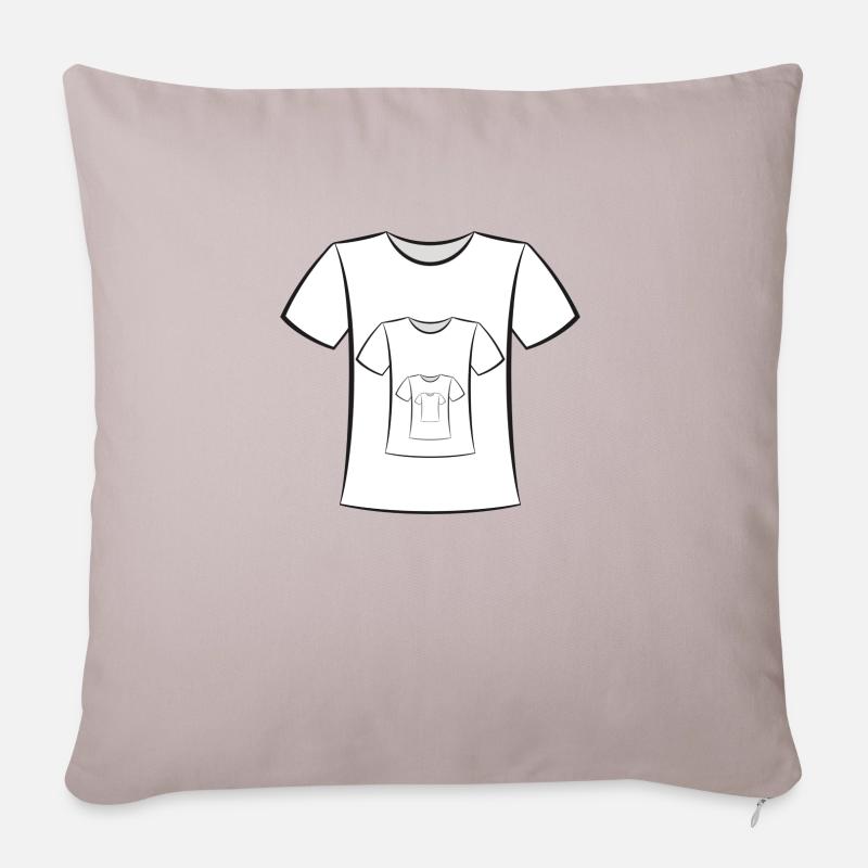 T-shirt - Housse de coussin décorative 45 x 45 cm - taupe clair