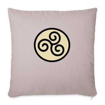 Symbole viking - Housse de coussin décorative 45 x 45 cm - taupe clair - Devant