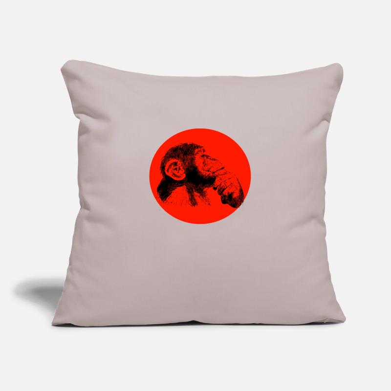 Think monkey chimpanzee Sofa pillowcase 17,3'' x 17,3'' (45 x 45 cm)