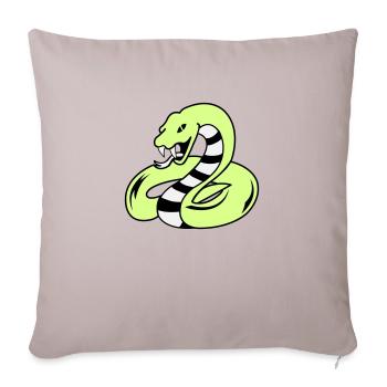 snake 02 - Sofakissenbezug 45 x 45 cm - helles Taupe - Vorne