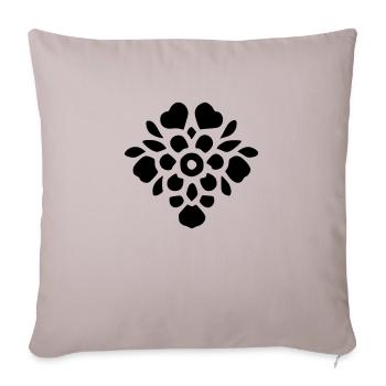 Flower bouquet - Sofa pillowcase 17,3'' x 17,3'' (45 x 45 cm) - light taupe - Front