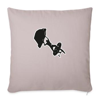 Wingfoiling - Sofa pillowcase 17,3'' x 17,3'' (45 x 45 cm) - light taupe - Front