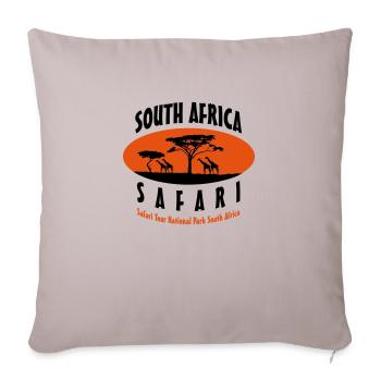 South Africa Safari - Sofakissenbezug 45 x 45 cm - helles Taupe - Vorne
