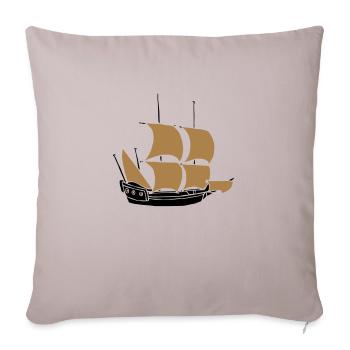 ship - Sofa pillowcase 17,3'' x 17,3'' (45 x 45 cm) - light taupe - Front