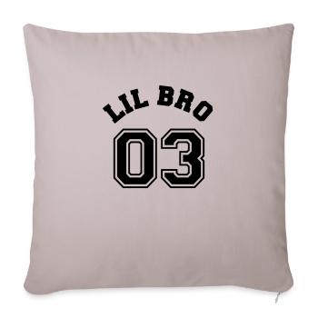 Lil Bro 03 - Little Brother - Sofa pillowcase 17,3'' x 17,3'' (45 x 45 cm) - light taupe - Front