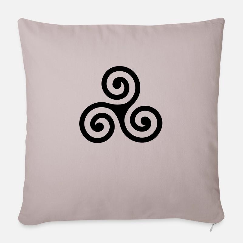 Breton - Housse de coussin décorative 45 x 45 cm - taupe clair