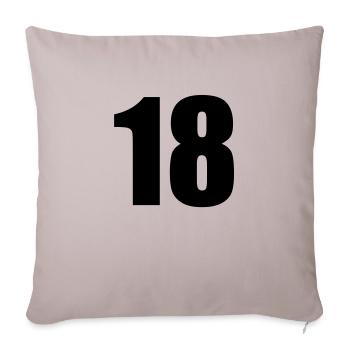 18 - Sofa pillowcase 17,3'' x 17,3'' (45 x 45 cm) - light taupe - Front