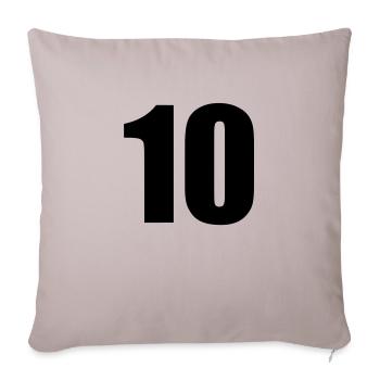 10 - Housse de coussin décorative 45 x 45 cm - taupe clair - Devant