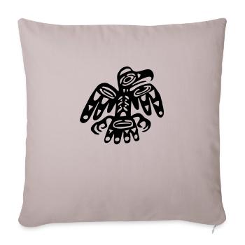 indian symbol eagle exit-shirt - Sofa pillowcase 17,3'' x 17,3'' (45 x 45 cm) - light taupe - Front