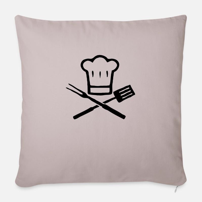 BBQ - Sofakissenbezug 45 x 45 cm - helles Taupe