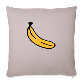 Banane - Sofakissenbezug 45 x 45 cm - helles Taupe - Vorne