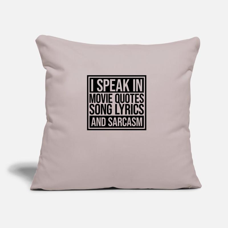 speak lyrics and sarcasm Sofa pillowcase 17,3'' x 17,3'' (45 x 45 cm)