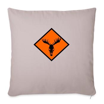 Moose Skull - Sofa pillowcase 17,3'' x 17,3'' (45 x 45 cm) - light taupe - Front