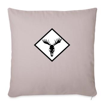 Moose Skull - Sofa pillowcase 17,3'' x 17,3'' (45 x 45 cm) - light taupe - Front