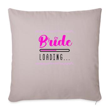 Chargement de la mariée - Housse de coussin décorative 45 x 45 cm - taupe clair - Devant