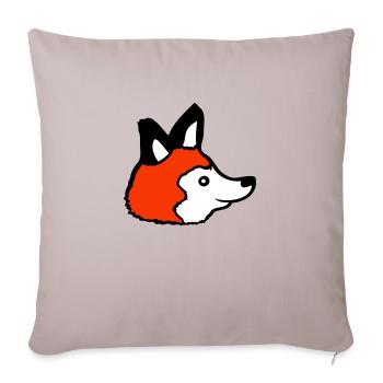 Fox Red Fox Wild Animal Clever Forest Inhabitants - Sofa pillowcase 17,3'' x 17,3'' (45 x 45 cm) - light taupe - Front