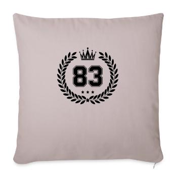 Coat of arms 83 - Sofa pillowcase 17,3'' x 17,3'' (45 x 45 cm) - light taupe - Front