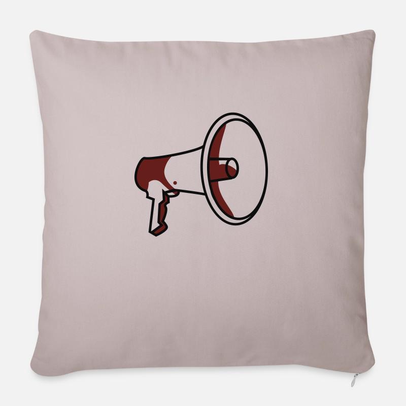 Président, propre texte - Housse de coussin décorative 45 x 45 cm - taupe clair