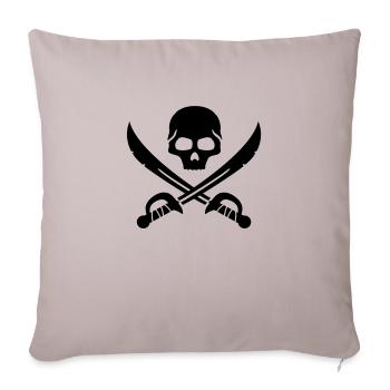 pirat__f1 - Sofakissenbezug 45 x 45 cm - helles Taupe - Vorne