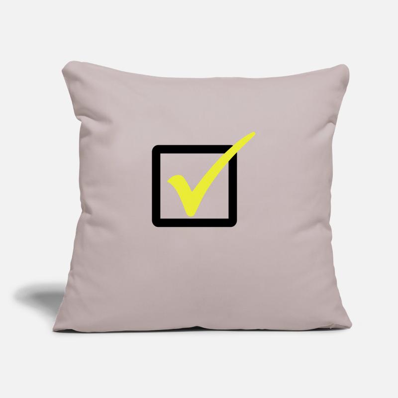 Décroché / une agrafe / correct 2c Housse de coussin décorative 45 x 45 cm