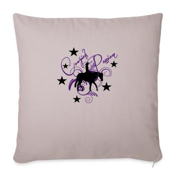 Cowgirls Passion - Housse de coussin décorative 45 x 45 cm - taupe clair - Devant