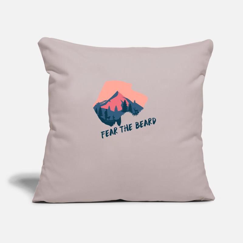 Fear the Beard / German Wirehaired Pointer / hunting dog Sofa pillowcase 17,3'' x 17,3'' (45 x 45 cm)